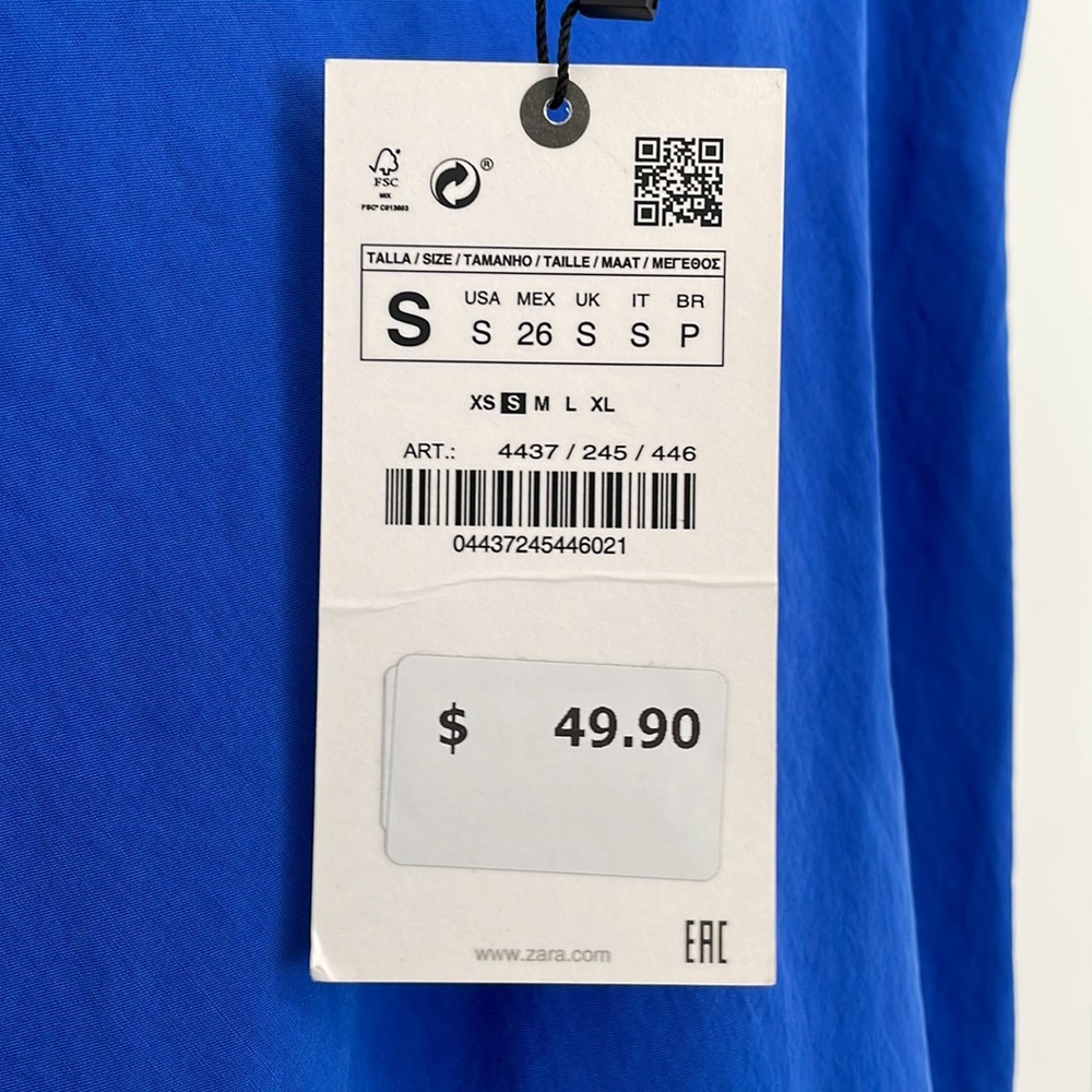 NWT Cobalt blue midi dress in small - Picture 6 of 6